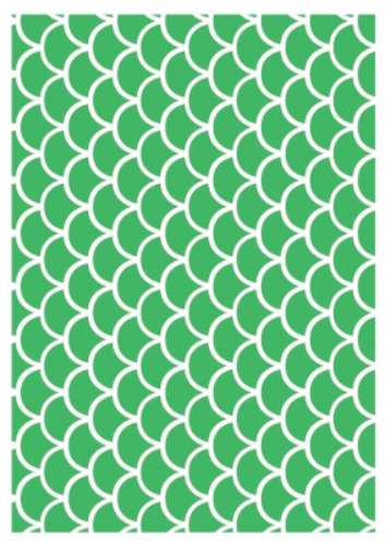 Printed Wafer Paper - Fish Scale Lime Green - Click Image to Close